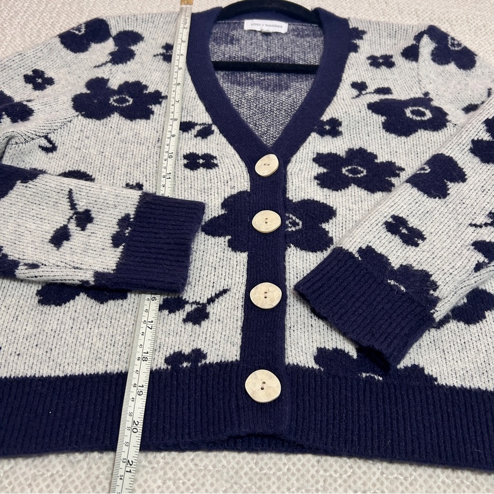 LOST+ WANDER Flower School Sweater Cardigan - Picture 8 of 8